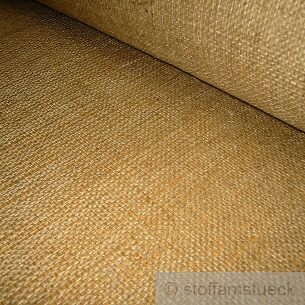 Stoff Meterware Jute natur Rupfen Sackleinen Sonderbreite 192 cm breit